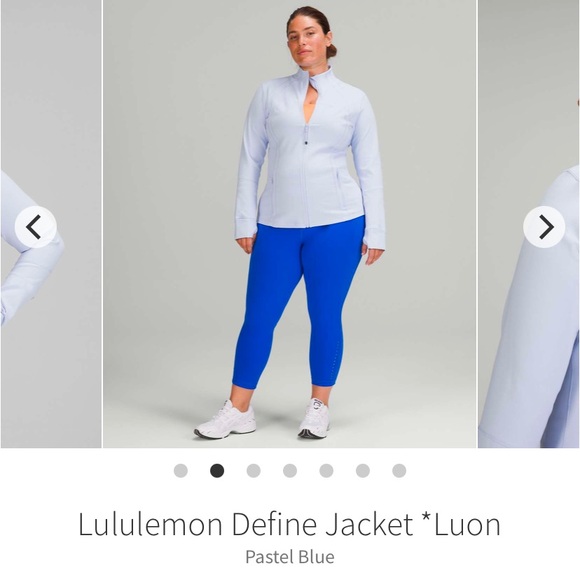 EUC "Pastel Blue" Lululemon Define Jacket Size 4 - Picture 7 of 8